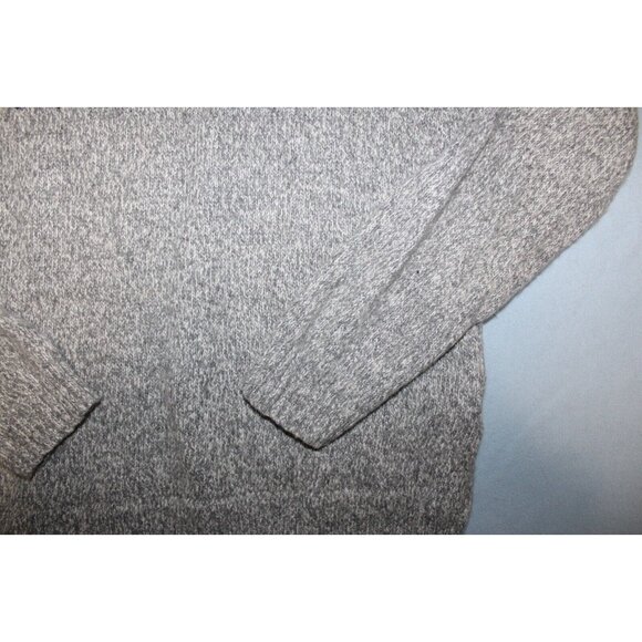 American Eagle Mens Grey Black Seriously Soft Fair Isle Wool Blend Sweater M - Picture 4 of 7